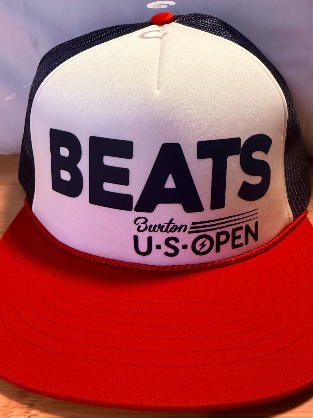 Burton Red, White & Navy BEATS Trucker Hat